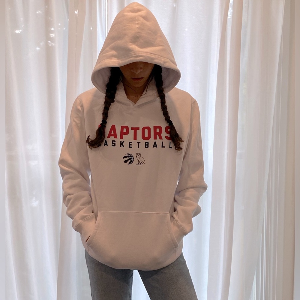 OVO x Toronto Raptors white hoodie, size M, never worn.
